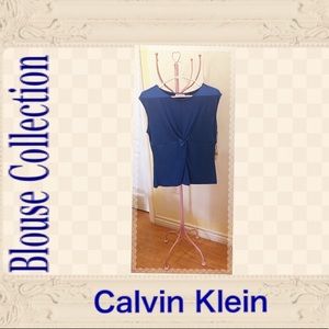 NEW! Calvin Klein Blue Blouse